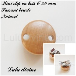 Clip bois uni 30 mm