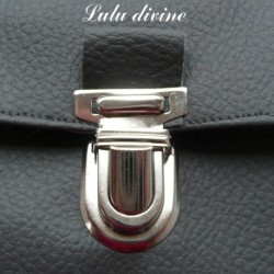 Fermoir cartable Attache cartable / Pochette / Porte-feuille Argenté