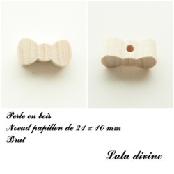 Perle en bois Noeud papillon