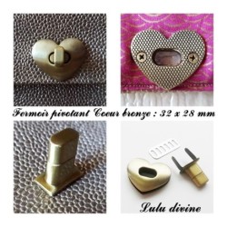 Fermoir pivotant Coeur 