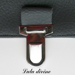 Fermoir cartable Attache cartable / Pochette / Porte-feuille Argenté