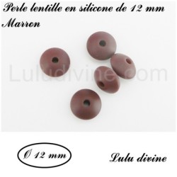 Perle en silicone lentille Ø 12 mm