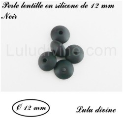 Perle en silicone lentille Ø 12 mm