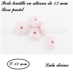 Perle en silicone lentille Ø 12 mm
