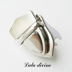 Fermoir cartable Attache cartable / Pochette / Porte-feuille Argenté