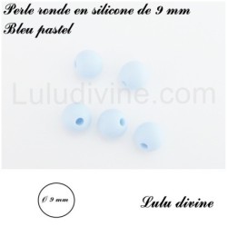 Perle en silicone ronde Ø 9 mm