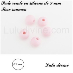 Perle en silicone ronde Ø 9 mm