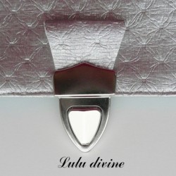 Fermoir cartable Attache cartable / Pochette / Porte-feuille Argenté