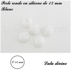 Perle en silicone ronde Ø 12 mm 2