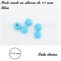 Perle en silicone ronde Ø 12 mm
