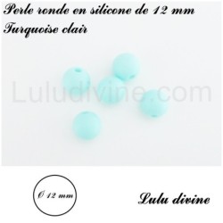 Perle en silicone ronde Ø 12 mm