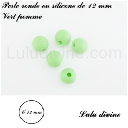 Perle en silicone ronde Ø 12 mm