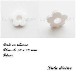 Perle en silicone Fleur