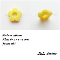Perle en silicone Fleur
