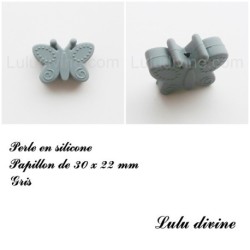 Perle en silicone Papillon