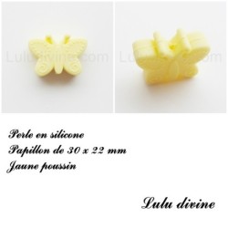 Perle en silicone Papillon