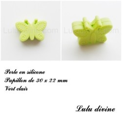 Perle en silicone Papillon