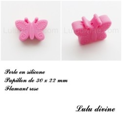 Perle en silicone Papillon