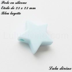 Perle en silicone moyenne Etoile