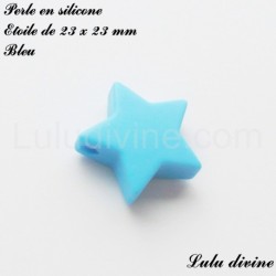 Perle en silicone moyenne Etoile