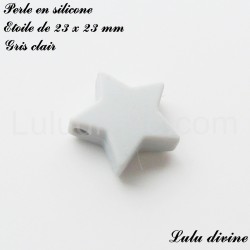 Perle en silicone moyenne Etoile 2