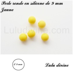 Perle en silicone ronde Ø 9 mm