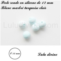 Perle en silicone ronde Ø 12 mm