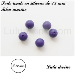 Perle en silicone ronde Ø 12 mm