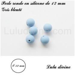 Perle en silicone ronde Ø 12 mm