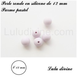 Perle en silicone ronde Ø 12 mm