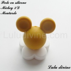 Perle en silicone ronde Gros Mickey