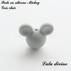 Perle en silicone ronde Mickey
