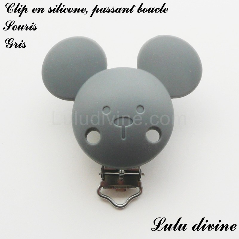 Clips Minnie mouse, attache-tétine en silicone