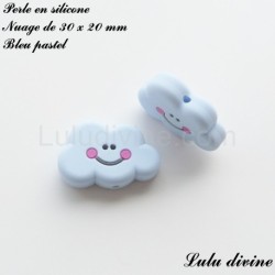 Perle en silicone Nuage