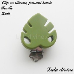 Clip silicone Feuille
