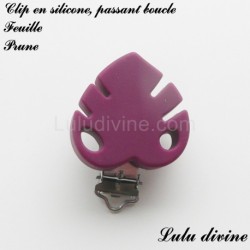 Clip silicone Feuille