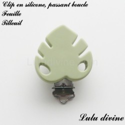 Clip silicone Feuille