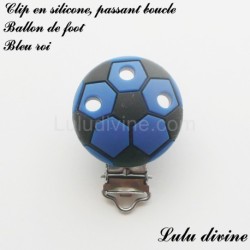 Pince / Clip en silicone, attache tétine, passant, Ballon de foot 