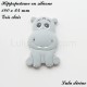 Hippopotame en silicone