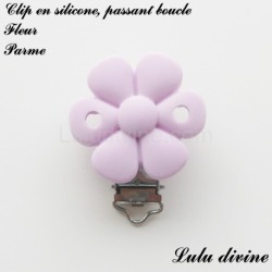 Clip silicone Fleur