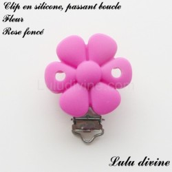 Clip silicone Fleur