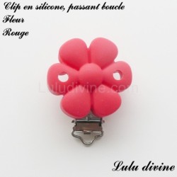Clip silicone Fleur