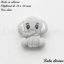 Perle en silicone Eléphant 