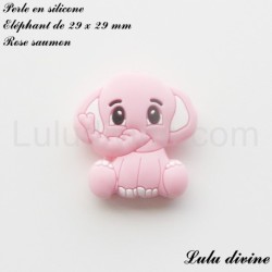 Perle en silicone Eléphant 