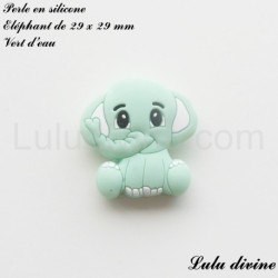 Perle en silicone Eléphant 
