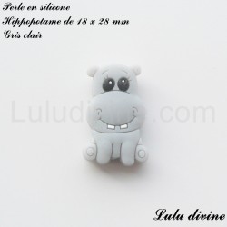 Perle en silicone Hippopotame 2