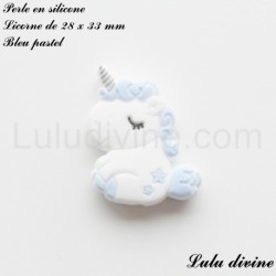 Perle en silicone Licorne