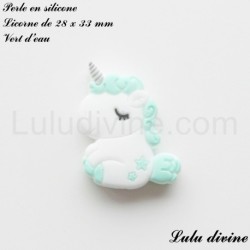 Perle en silicone Licorne