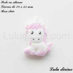 Perle en silicone Licorne