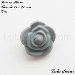 Perle en silicone Fleur